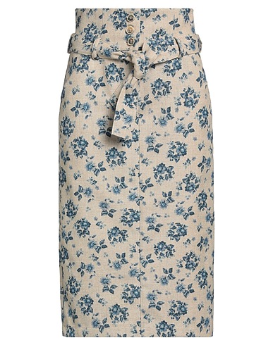 SEMICOUTURE Midi skirt Beige 100% Polyester
