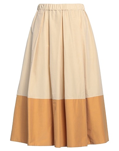 ANTONELLI Jupe mi-longue Beige 64% Coton, 36% Polyester