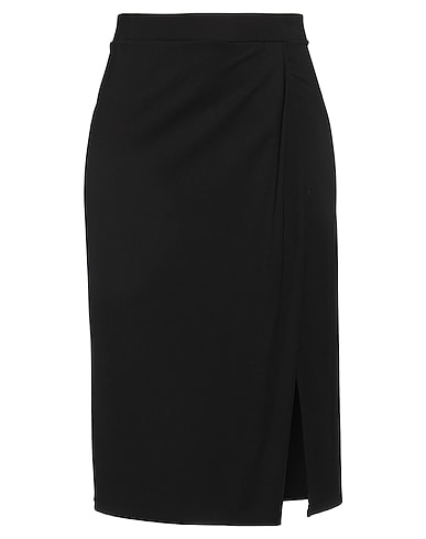CARACTÈRE Midi skirt NERO 67% Viscose, 29% Polyamide, 4% Elastane
