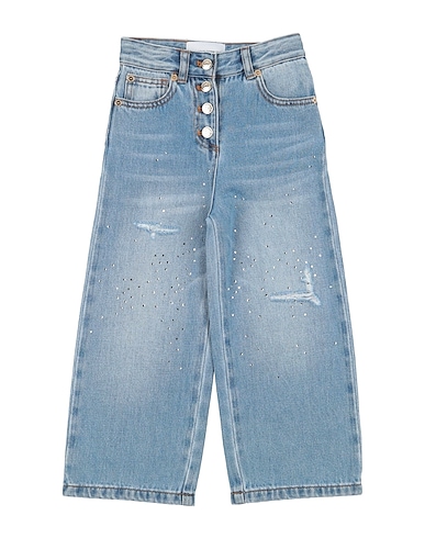 ERMANNO SCERVINO JUNIOR ジーンズ ブルー コットン 100%