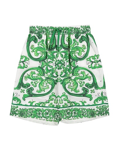 DOLCE&GABBANA Shorts & Bermuda Green 100% Silk