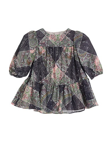 ETRO Baby dress Midnight blue 99% Polyester, 1% Metallic Polyester
