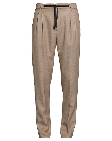 BRIAN DALES Pantalon Marron clair 100% Laine