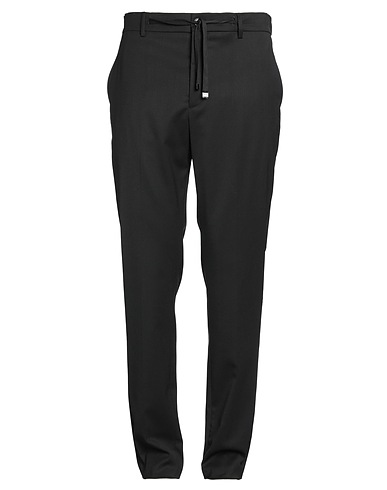 BRIAN DALES Casual trouser Black 54% Polyester, 44% Wool, 2% Elastane