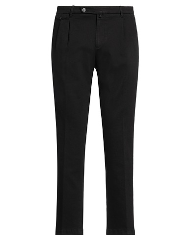 BRIGLIA 1949 Casual trouser Black 98% Cotton, 2% Elastane
