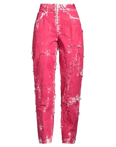 DOLCE&GABBANA Denim trousers Fuchsia 98% Cotton, 2% Elastane