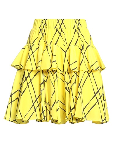SILVIAN HEACH Mini skirt Yellow 100% Polyester