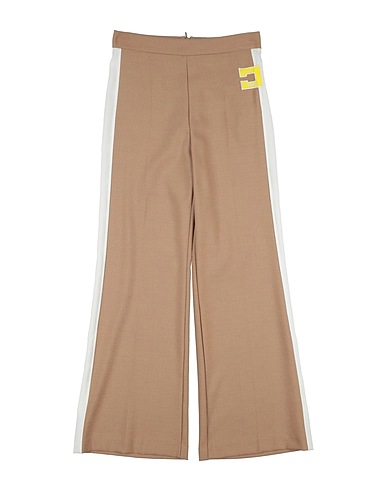 ELISABETTA FRANCHI Casual trouser LA MIA BAMBINA Camel 54% Virgin Wool, 30% Polyester, 16% Viscose