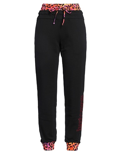 JUST CAVALLI Casual trouser Black 100% Cotton, Elastane