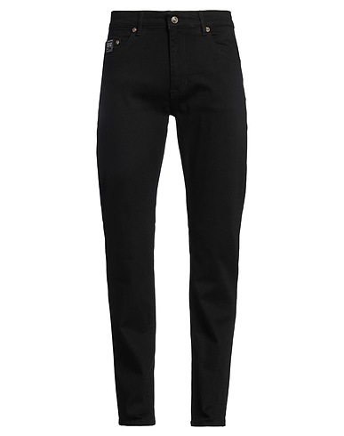 VERSACE JEANS COUTURE Denim pants Black 98% Cotton, 2% Elastane
