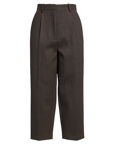HELMUT LANG Casual trouser Dark brown 70% Wool, 30% Polyamide
