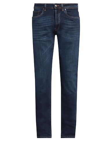 LIU •JO MAN Denim trousers Blue 98% Cotton, 2% Elastane