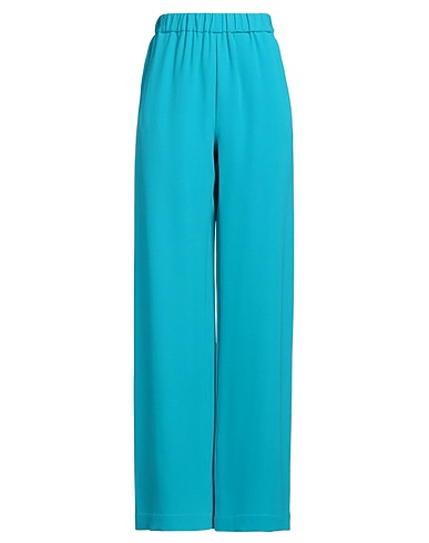 VERSACE Casual trouser Azure 100% Silk