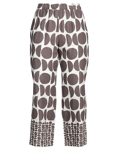 LE TRICOT PERUGIA Casual trouser White 55% Linen, 45% Viscose