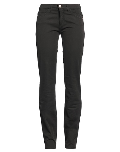 TRUSSARDI JEANS Casual trouser Dark brown 98% Cotton, 2% Elastane