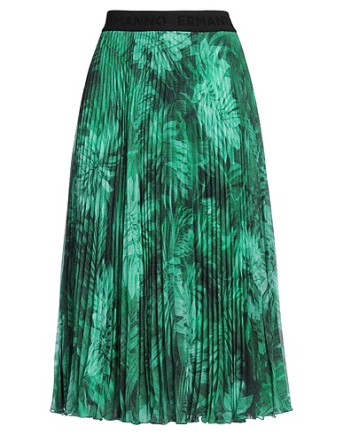 ERMANNO FIRENZE Midi skirt Green 100% Polyester
