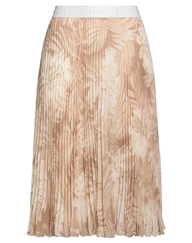 ERMANNO FIRENZE Midi skirt Sand 100% Polyester