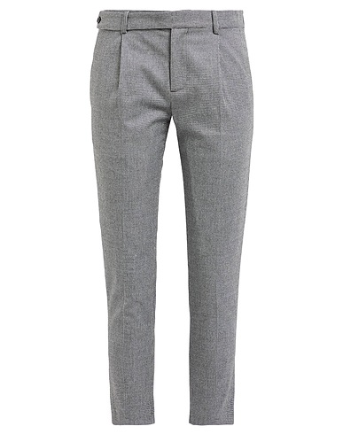 DANIELE ALESSANDRINI HOMME Casual pants Grey 63% Polyester, 34% Viscose, 3% Elastane