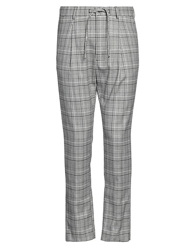 GREY DANIELE ALESSANDRINI Casual trouser 66% Polyester, 31% Viscose, 3% Elastane