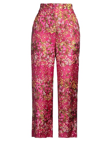 MAX MARA STUDIO Casual pants Magenta 100% Silk