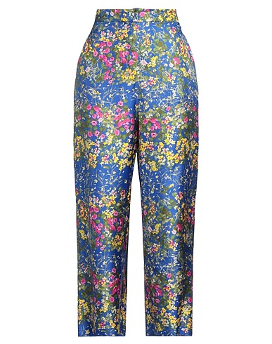 MAX MARA STUDIO Casual trouser Blue 100% Silk