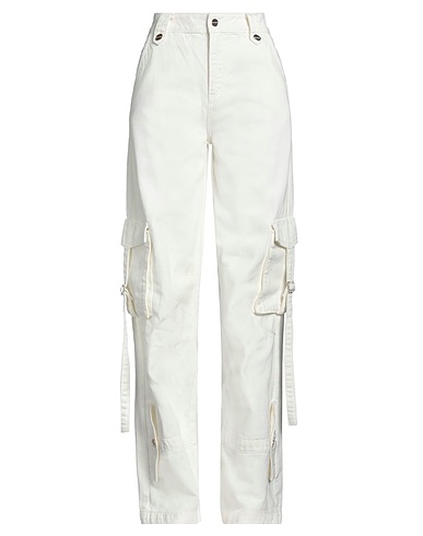 BLUGIRL Denim pants Off white 100% Cotton