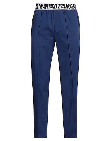 VERSACE JEANS COUTURE Casual pants Blue 97% Cotton, 3% Elastane