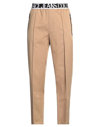 VERSACE JEANS COUTURE Casual trouser Sand 97% Cotton, 3% Elastane