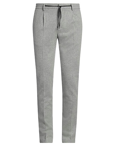 PAOLONI パンツ グレー ウール 55% / ナイロン 25% / シルク 20%