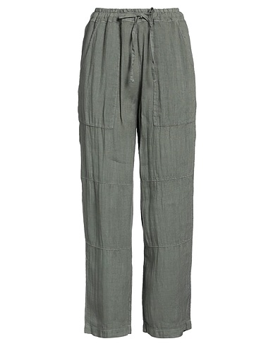 CROSSLEY Casual trouser Military green 100% Linen