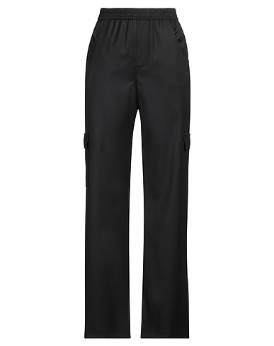 ERMANNO SCERVINO Casual trouser LIFE Black 55% Virgin Wool, 28% Polyester, 15% Viscose, 2% Elastane