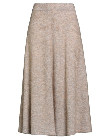 BRUNELLO CUCINELLI Jupe mi-longue Sable 36% Laine mohair, 26% Laine vierge, 20% Polyamide, 13% Cachemire, 5% Soie