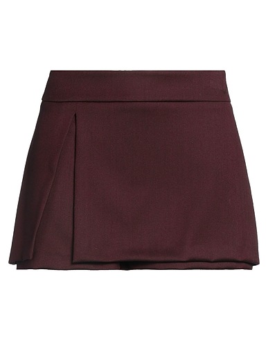 PINKO Shorts & Bermuda Bordeaux 55% Lana, 28% Poliestere, 15% Viscosa, 2% Elastan