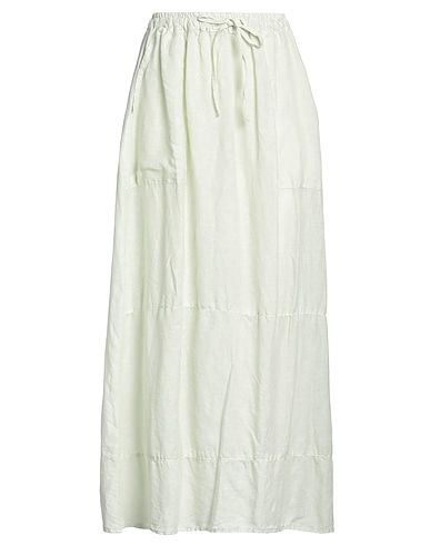 CROSSLEY Long skirt Light green 100% Linen