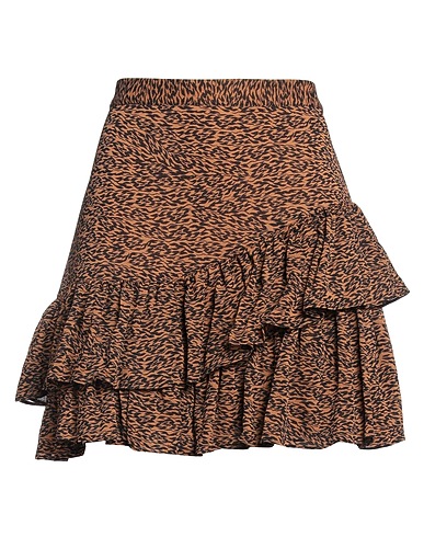 TED BAKER Mini skirt Light brown 100% Polyester