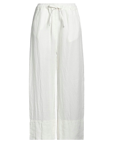 CROSSLEY Casual pants White 100% Linen