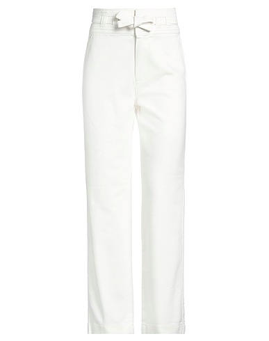 TOMMY HILFIGER Denim trousers White 92% Cotton, 8% Polyester