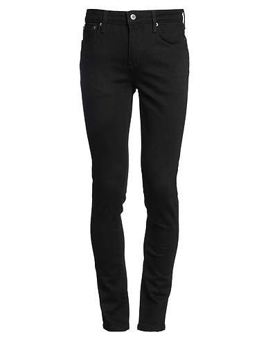 SUPERDRY Denim trousers Black 95% Cotton, 4% Elastomultiester, 1% Elastane