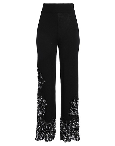 ERMANNO SCERVINO Hosen CASHMERE Schwarz 100% Kaschmir, Baumwolle, Wolle, Synthetische Fasern