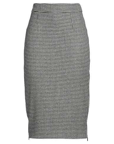 SEVENTY VENEZIA Midi skirt SERGIO TEGON 10 COLLECTION Black 78% Virgin Wool, 9% Polyamide, 9% Viscose, 3% Cashmere, 1% Elastane
