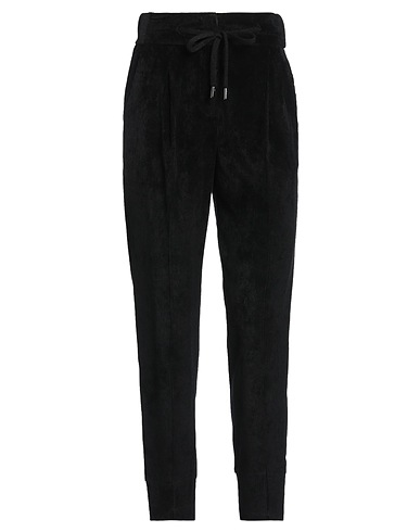 PESERICO Casual trouser Black 98% Viscose, 2% Elastane, Merino Wool, Cashmere, Metallic fiber