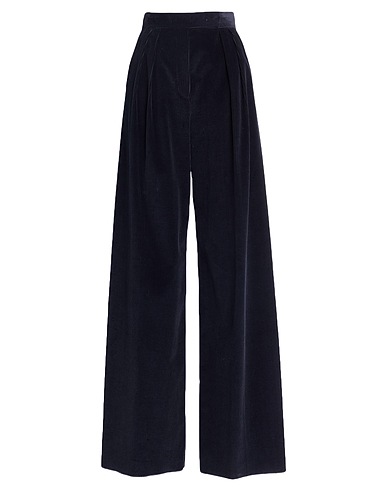 MAX MARA Casual trouser Midnight blue 100% Cotton