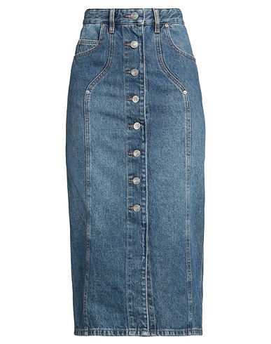 MARANT ÉTOILE 데님 스커트 블루 100% 코튼