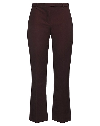 'S MAX MARA Pantalone Bordeaux 52% Cotone, 41% Poliammide, 7% Elastan