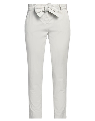 TRUSSARDI Casual trouser Off white 98% Cotton, 2% Elastane