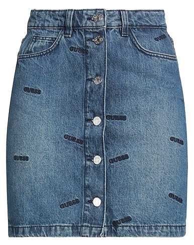 GUESS Denim skirt Blue 100% Cotton