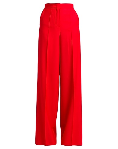 MAX MARA Casual trouser Red 100% Virgin Wool