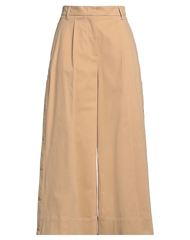 WEEKEND MAX MARA Casual trouser Sand 97% Cotton, 3% Elastane