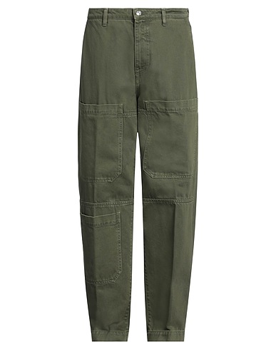 NINE IN THE MORNING Pantalone Verde militare 100% Cotone