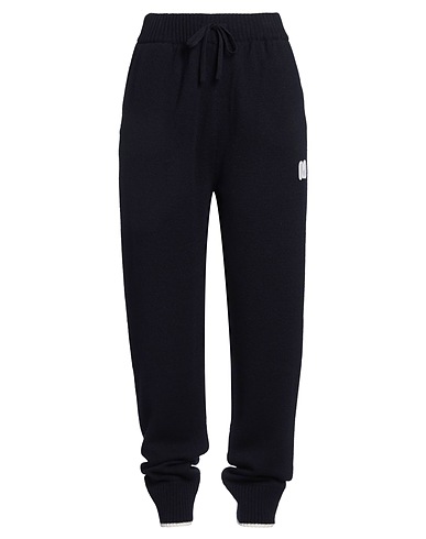 MSGM Casual trouser Navy blue 70% Wool, 30% Cashmere
